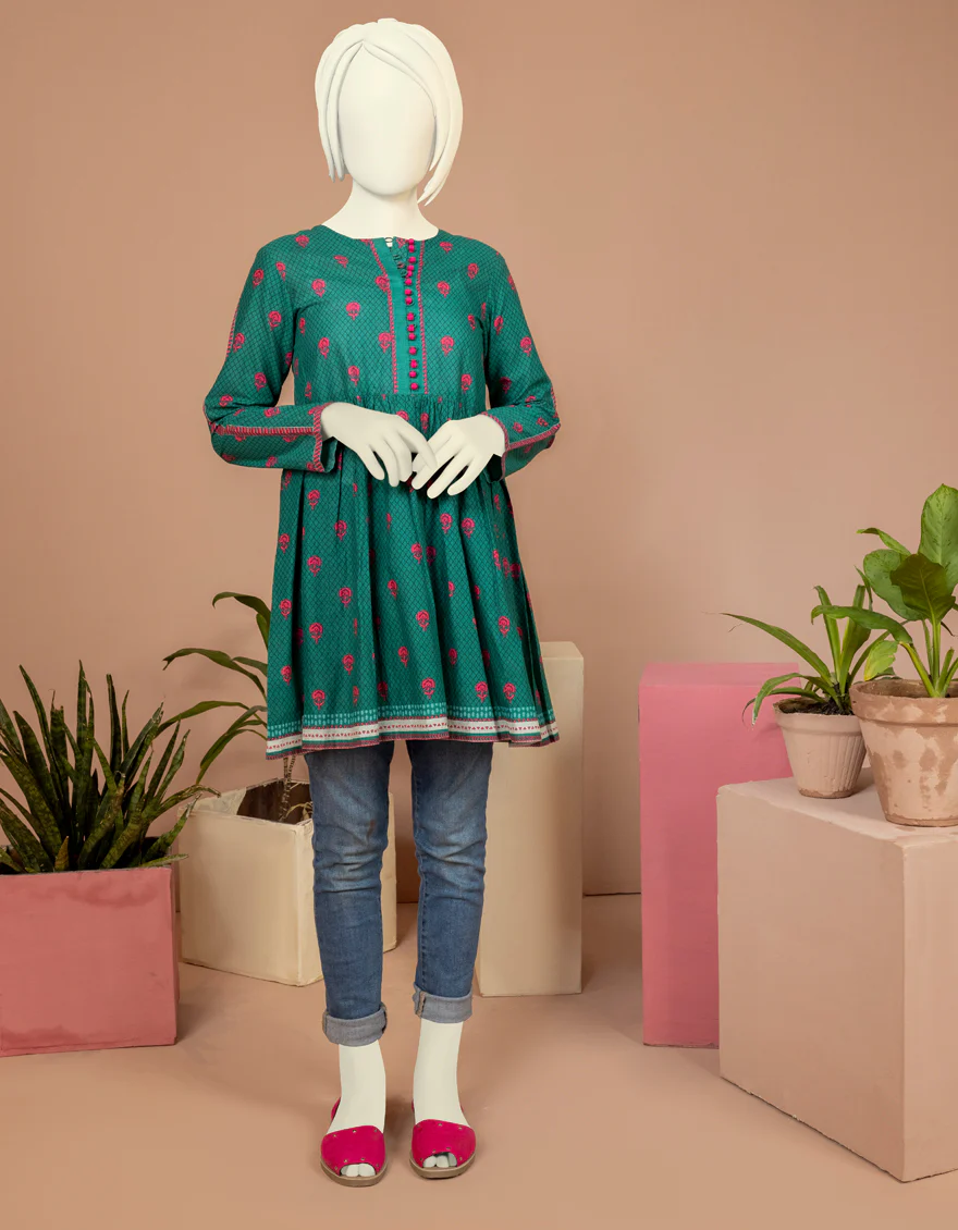 GREEN LAWN KURTI | JYGK-S-JWT-US-22-4003 FB/KEOKI