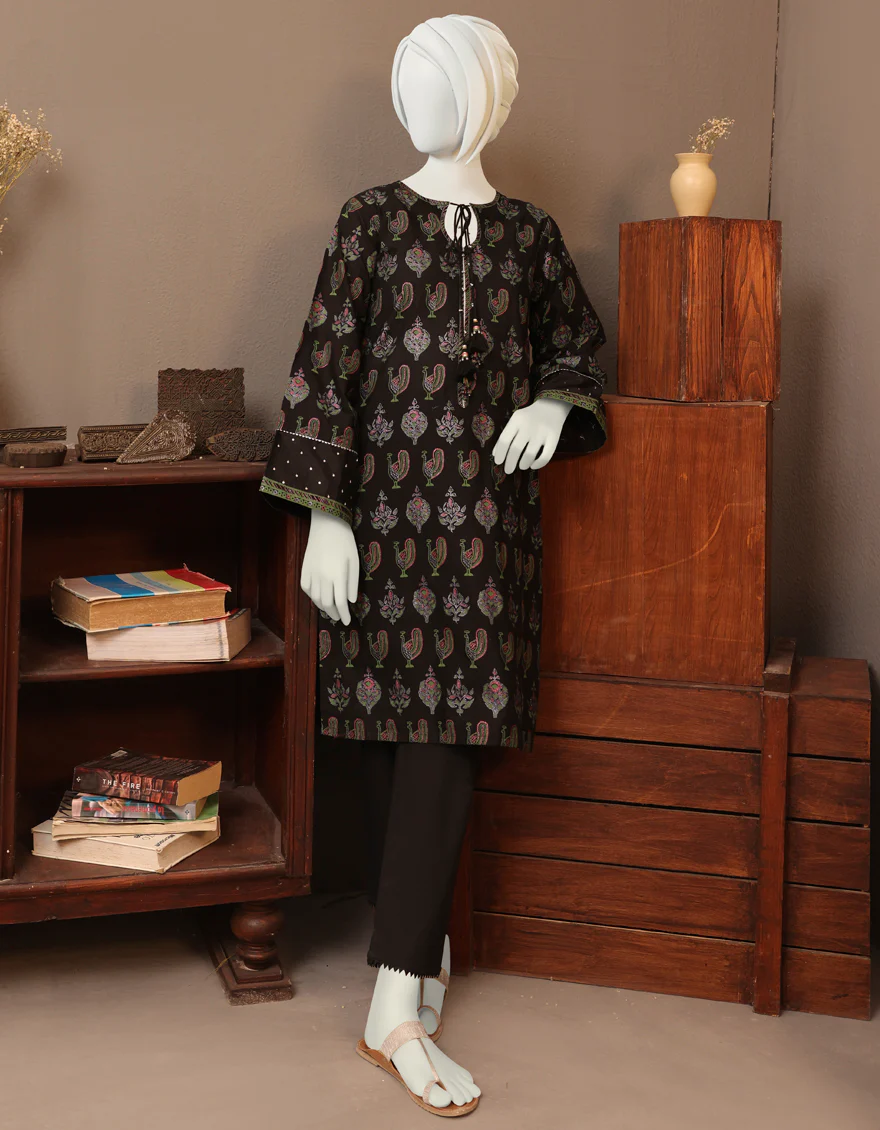 BLACK CAMBRIC KURTI | JYGK-W-JWT-US-22-4012 FB/BLACK-628