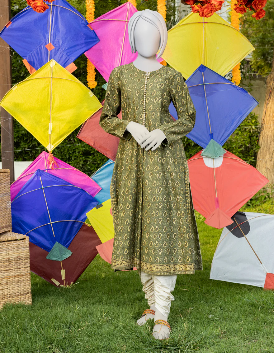 GREEN LAWN KURTI | JYGK-YGKL-S-US-131-23 FB/OLLIE