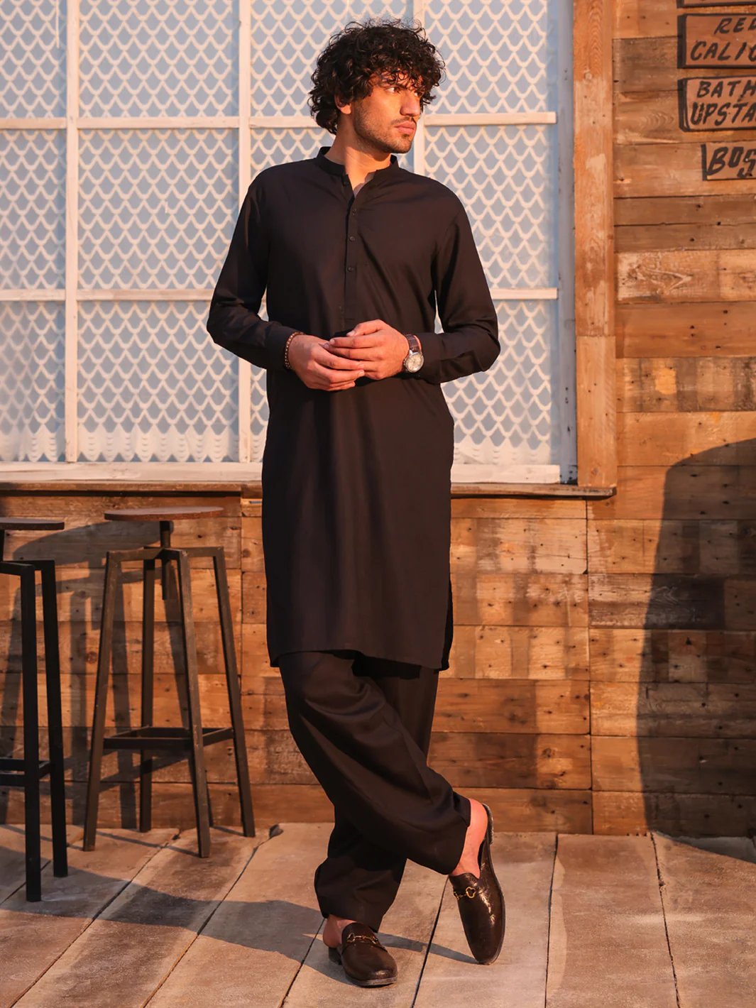 DARK BLUE KAMEEZ SHALWAR | AL-KS-3271/AM-6303B