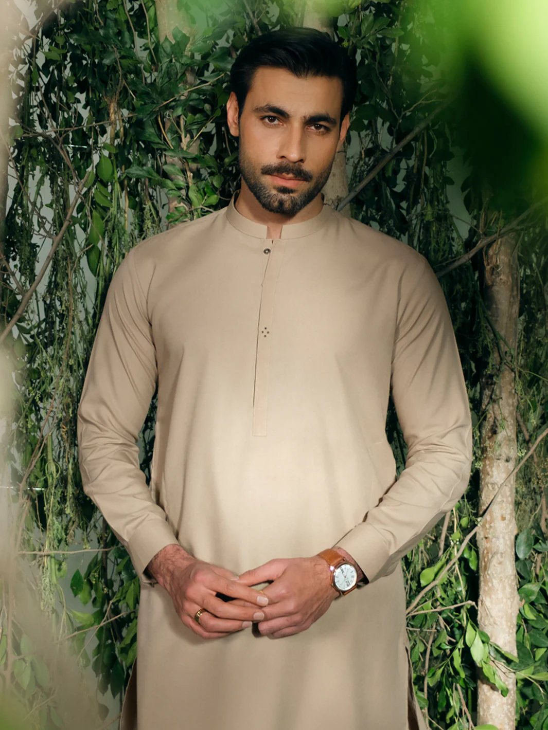 BEIGE KAMEEZ SHALWAR | AL-KS-3346/AM-15088A - Image 2