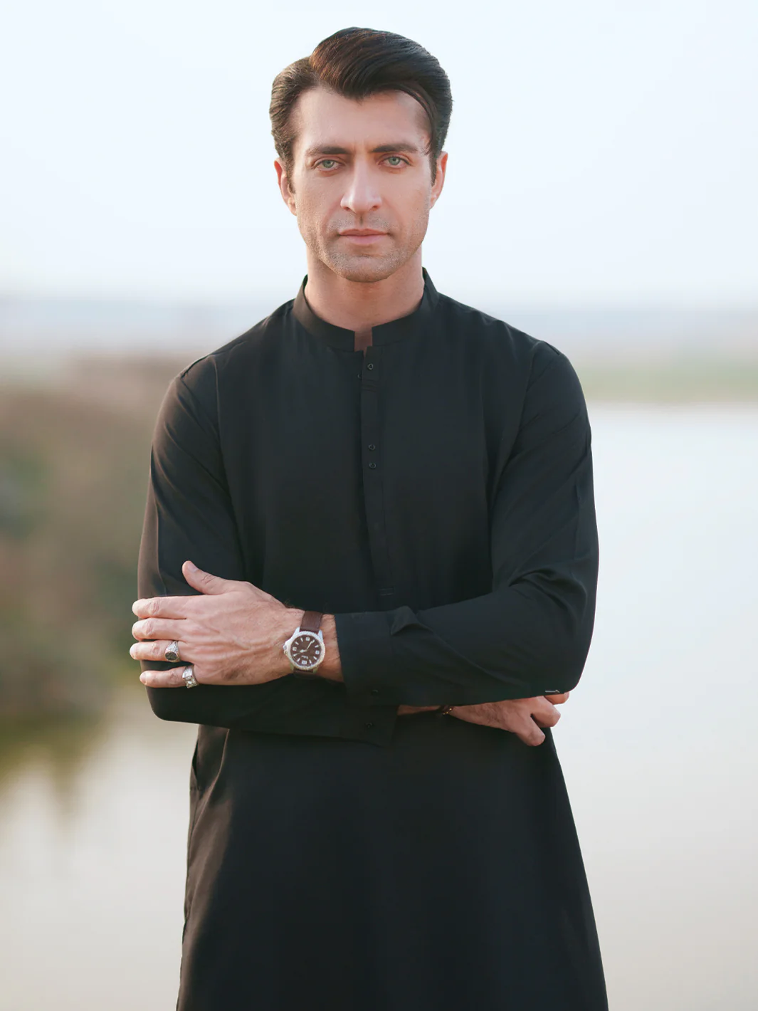 BLACK KAMEEZ SHALWAR | AL-KS-3350/AM-15088E - Image 2