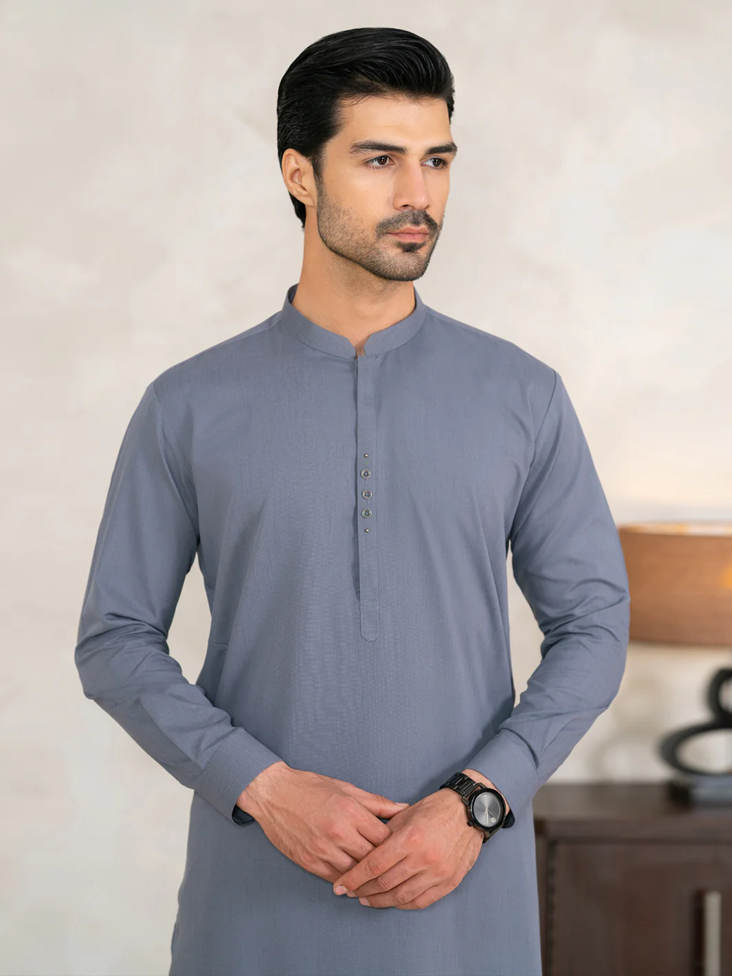 GREY KAMEEZ SHALWAR | AL-KS-3351/AM-15108A - Image 2