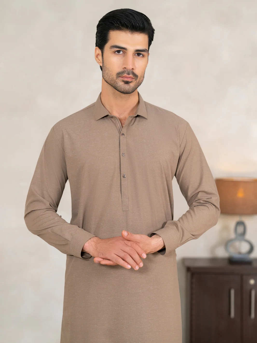 BROWN KAMEEZ SHALWAR | AL-KS-3359/AM-15109D - Image 2