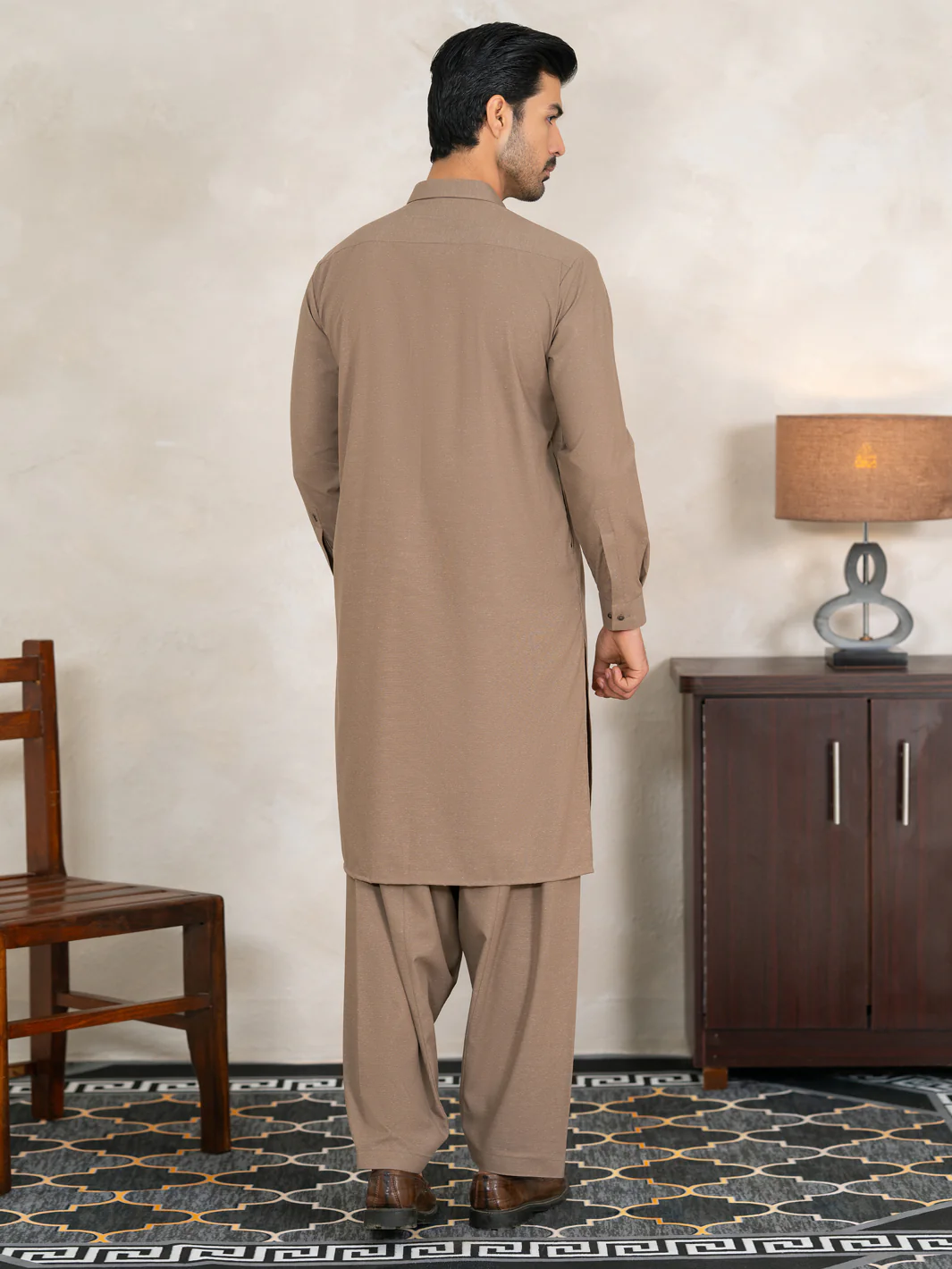 BROWN KAMEEZ SHALWAR | AL-KS-3359/AM-15109D - Image 4