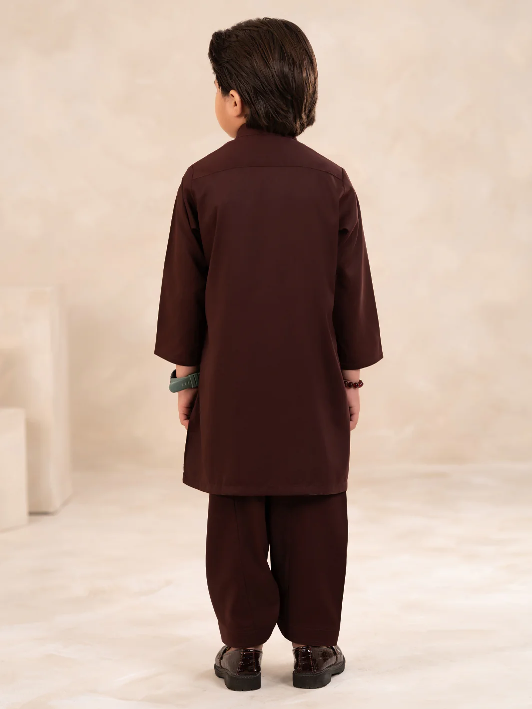 MAROON KAMEEZ SHALWAR | ALBYET-KS-006/AM-6354F - Image 2