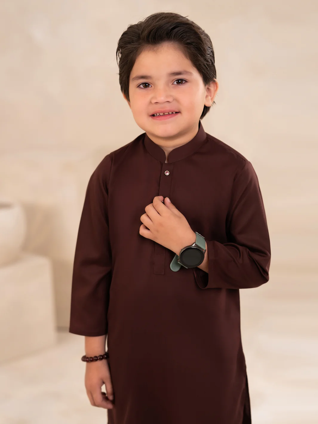 MAROON KAMEEZ SHALWAR | ALBYET-KS-006/AM-6354F - Image 3
