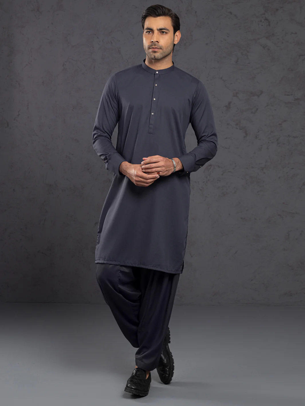 GREY KAMEEZ SHALWAR | ALET-KS-3012-R1/AM-6354B