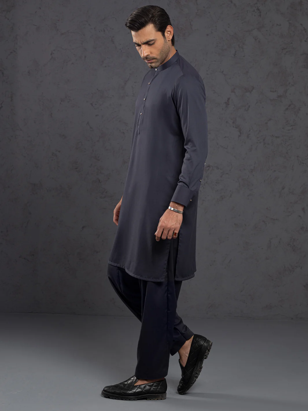 GREY KAMEEZ SHALWAR | ALET-KS-3012-R1/AM-6354B - Image 5