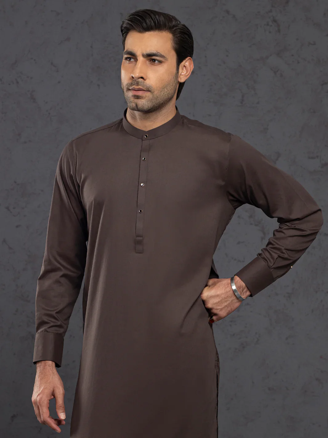 BROWN KAMEEZ SHALWAR | ALET-KS-3015-R1/AM-6354E - Image 2