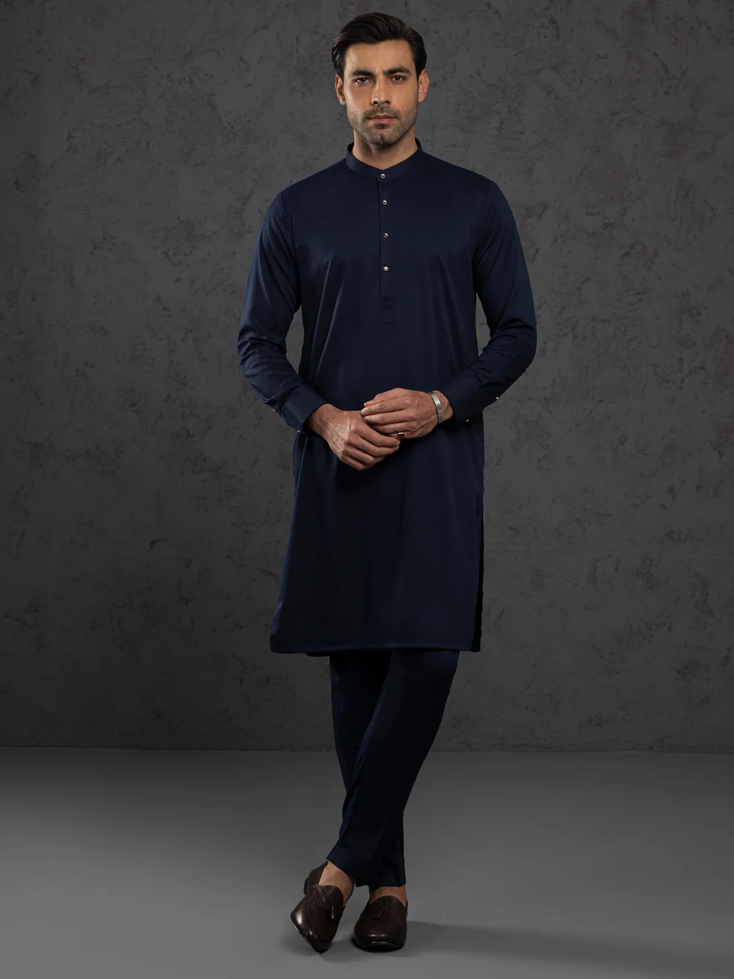 MIDNIGHT BLUE KURTA TROUSERS | ALET-KT-3003-R1/AM-6354C