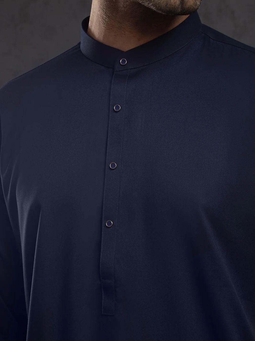 MIDNIGHT BLUE KURTA TROUSERS | ALET-KT-3003-R1/AM-6354C - Image 4