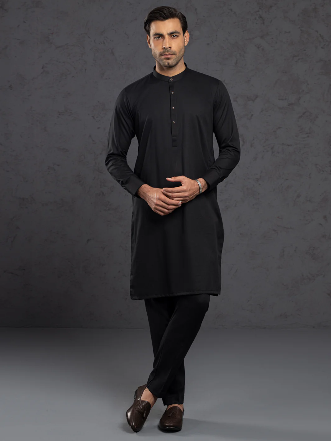 BLACK KURTA TROUSERS | ALET-KT-3004-R1/AM-6354D