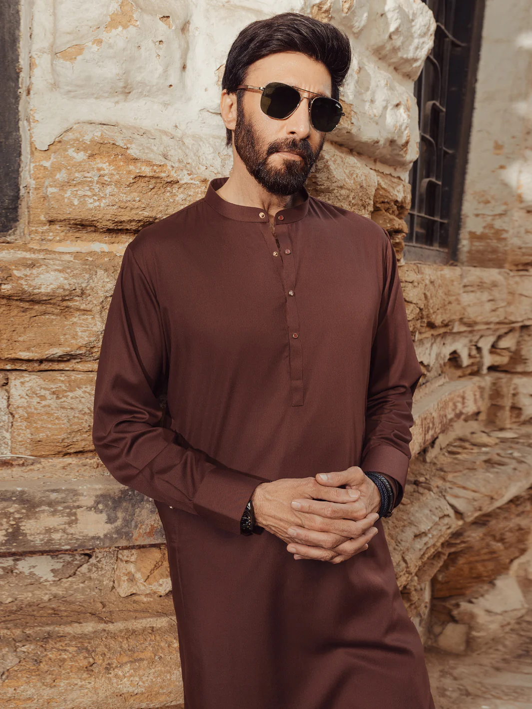 MAROON KURTA TROUSERS | ALET-KT-3006-R1/AM-6354F - Image 2