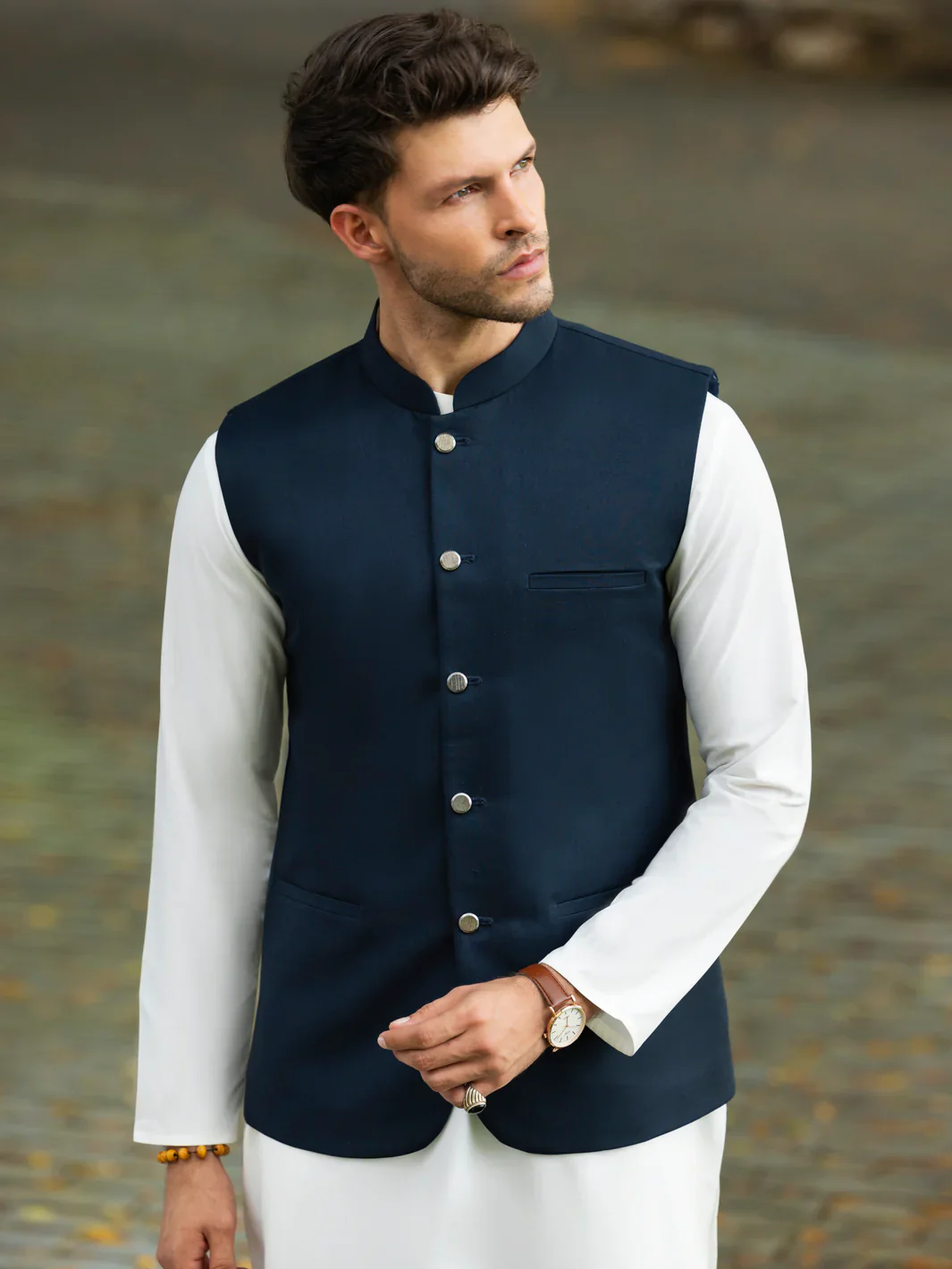 NAVY BLUE WAISTCOAT | ALET-WC-1003-R3/AM-15118C - Image 4