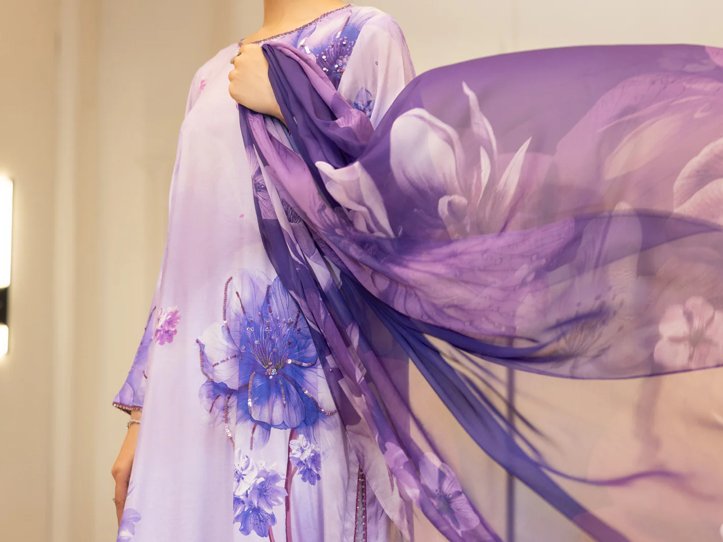 PURPLE THAI SILK 3PC STITCHED | ALP-3PS-2373/S FB-2373A - Image 4
