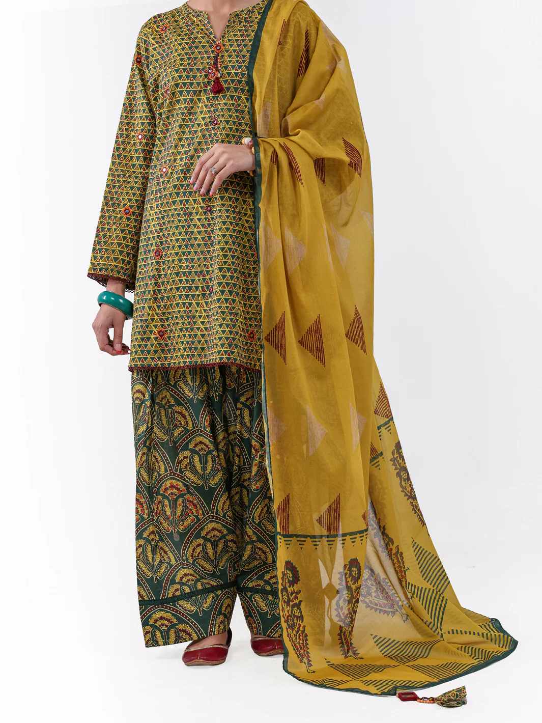 GREEN LAWN 3PC UNSTITCHED | ALP-3PS-2429 FB-2429A