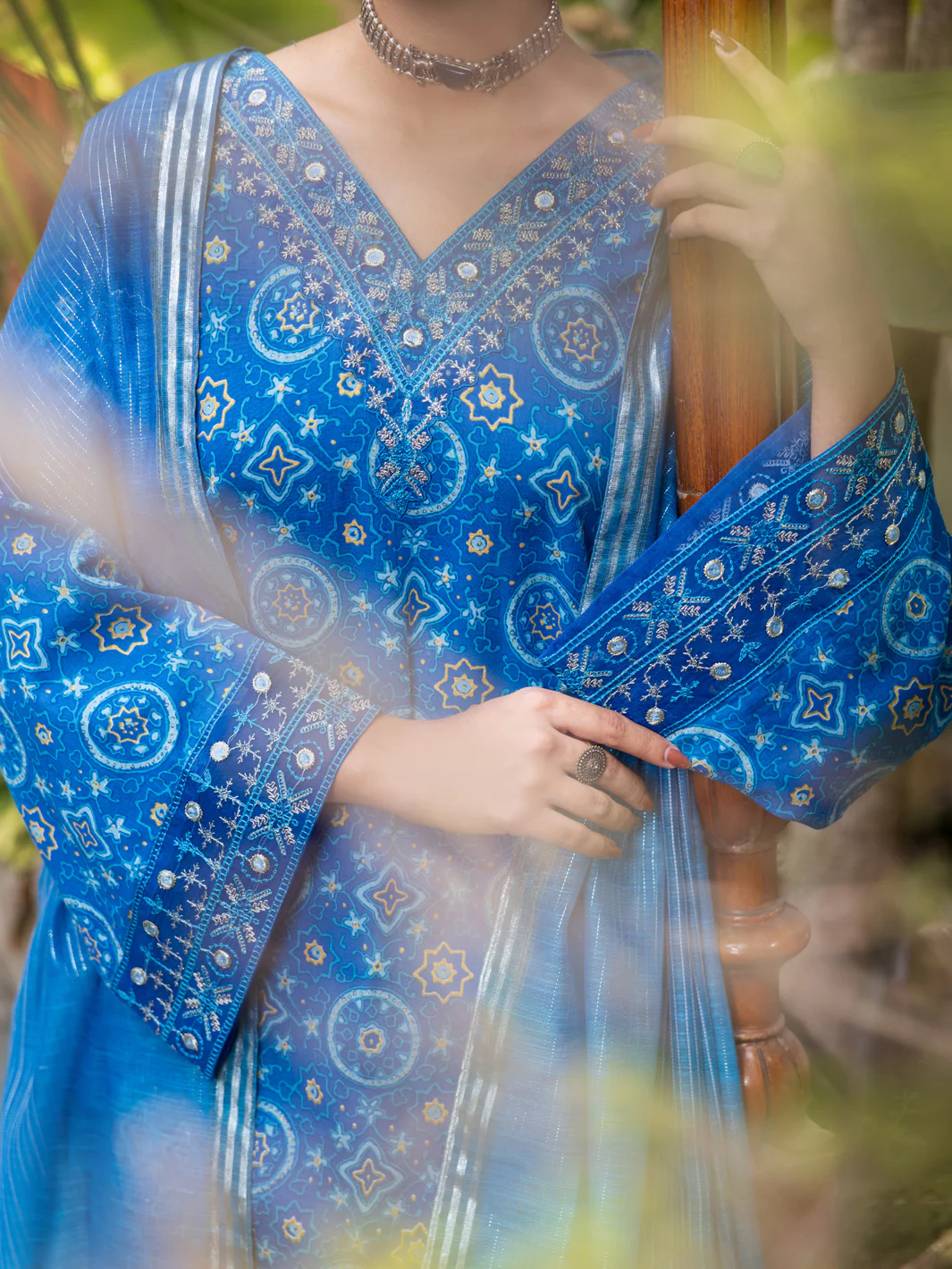 BLUE LAWN 3PC STITCHED | ALP-3PS-2608/S FB-2608A - Image 2