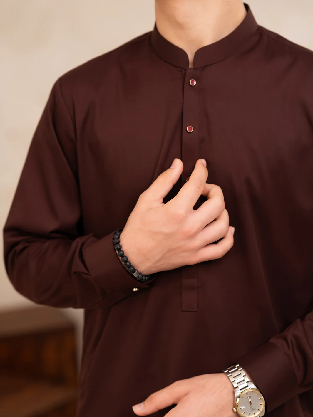 MAROON KAMEEZ SHALWAR | ALTET-KT-016/AM-6354F - Image 4