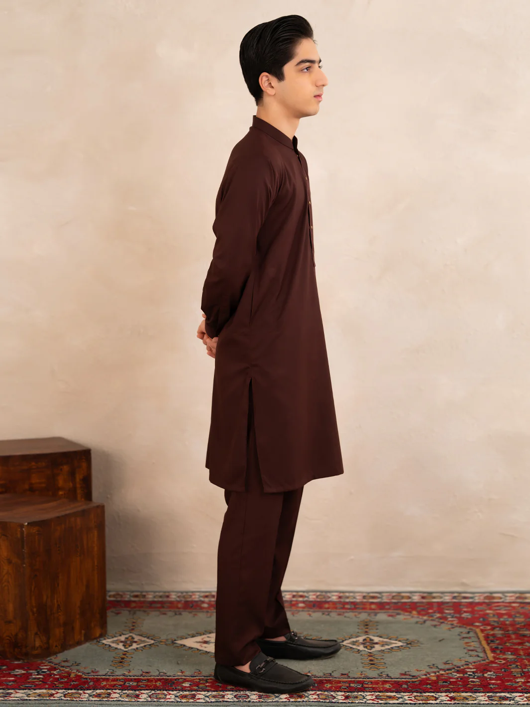 MAROON KAMEEZ SHALWAR | ALTET-KT-016/AM-6354F - Image 5
