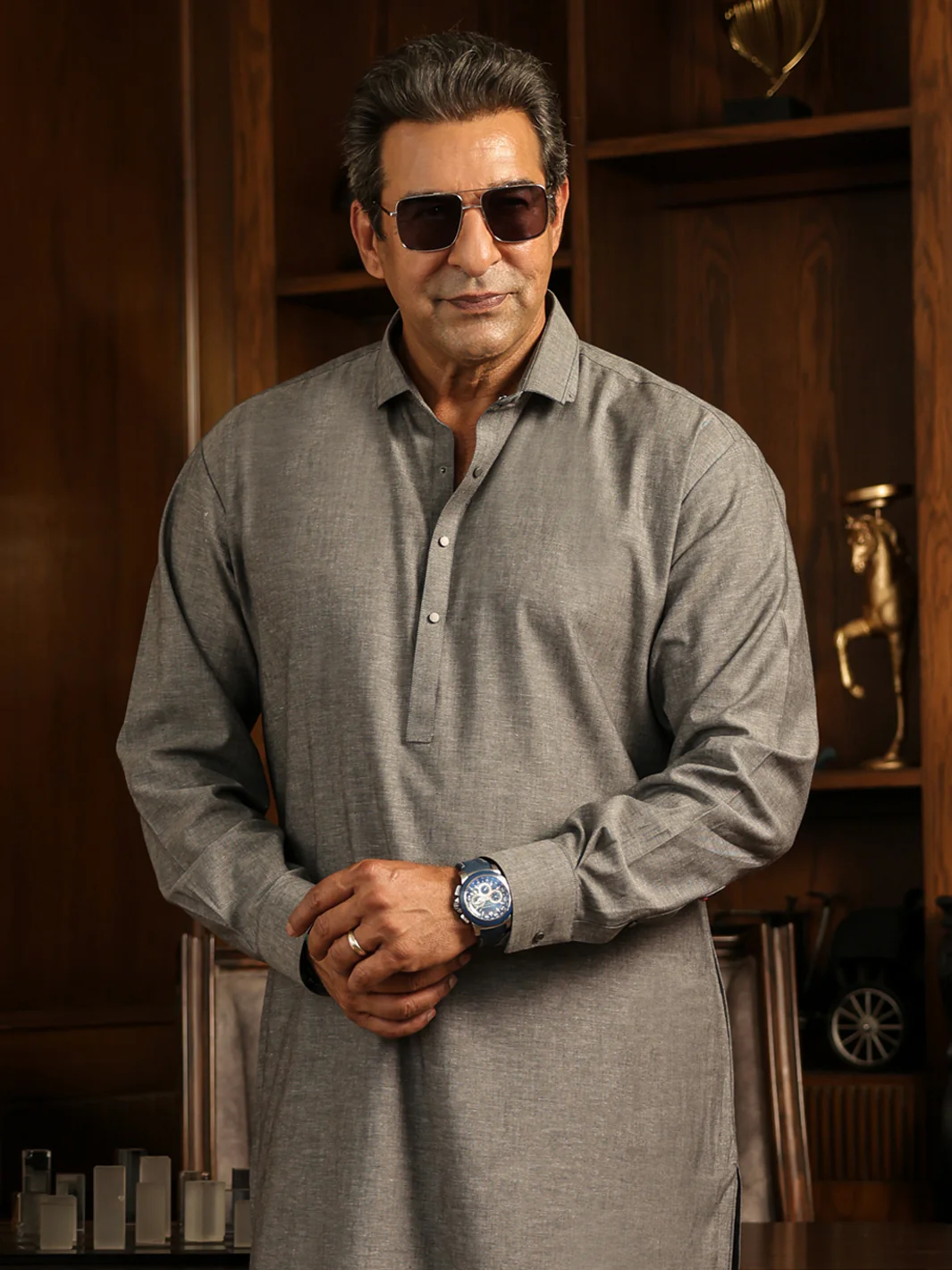 GREY KAMEEZ SHALWAR | ALWA-KS-630/AM-15137A - Image 2