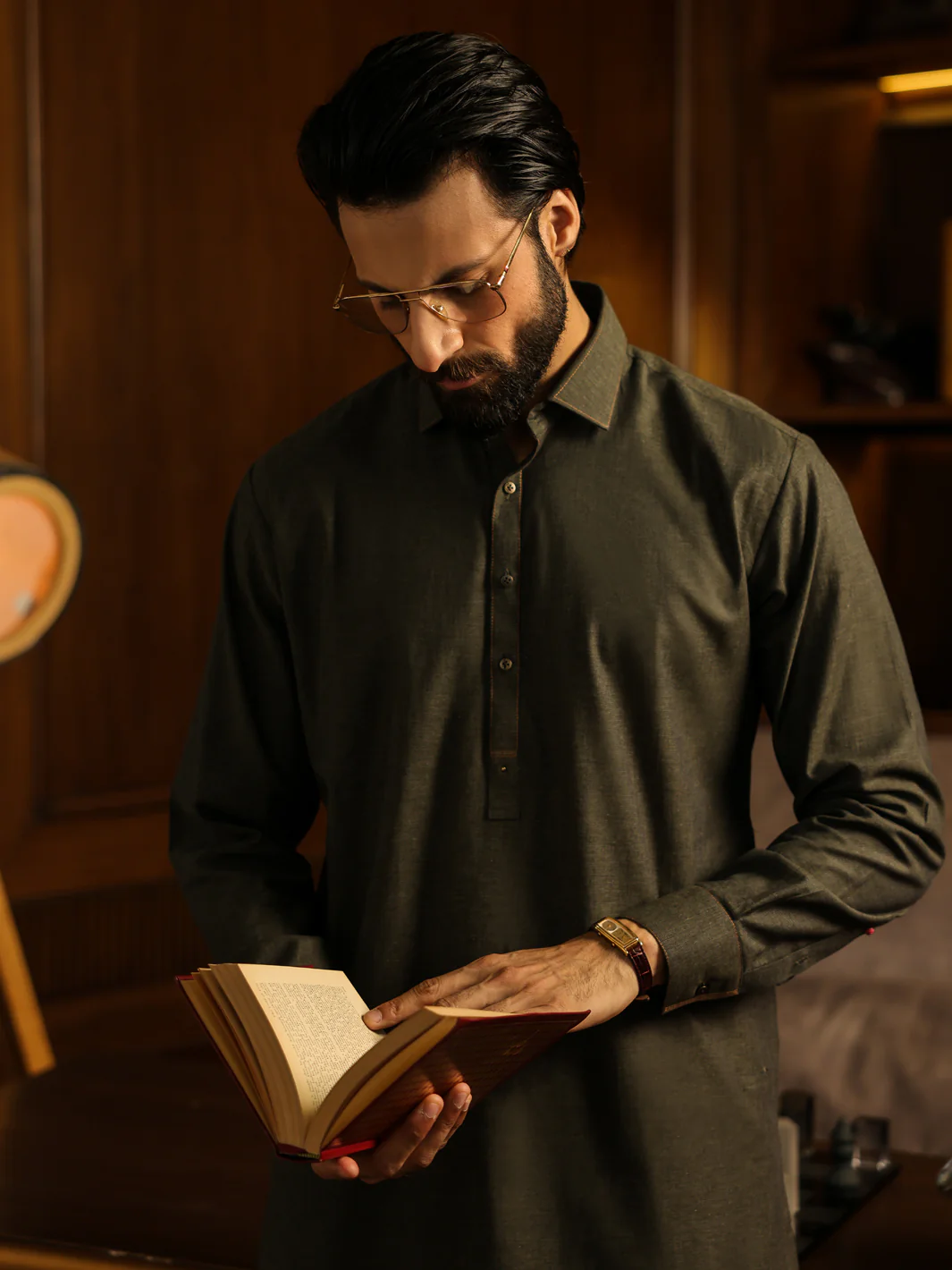 GREEN KAMEEZ SHALWAR | ALWA-KS-631/AM-15137B - Image 2