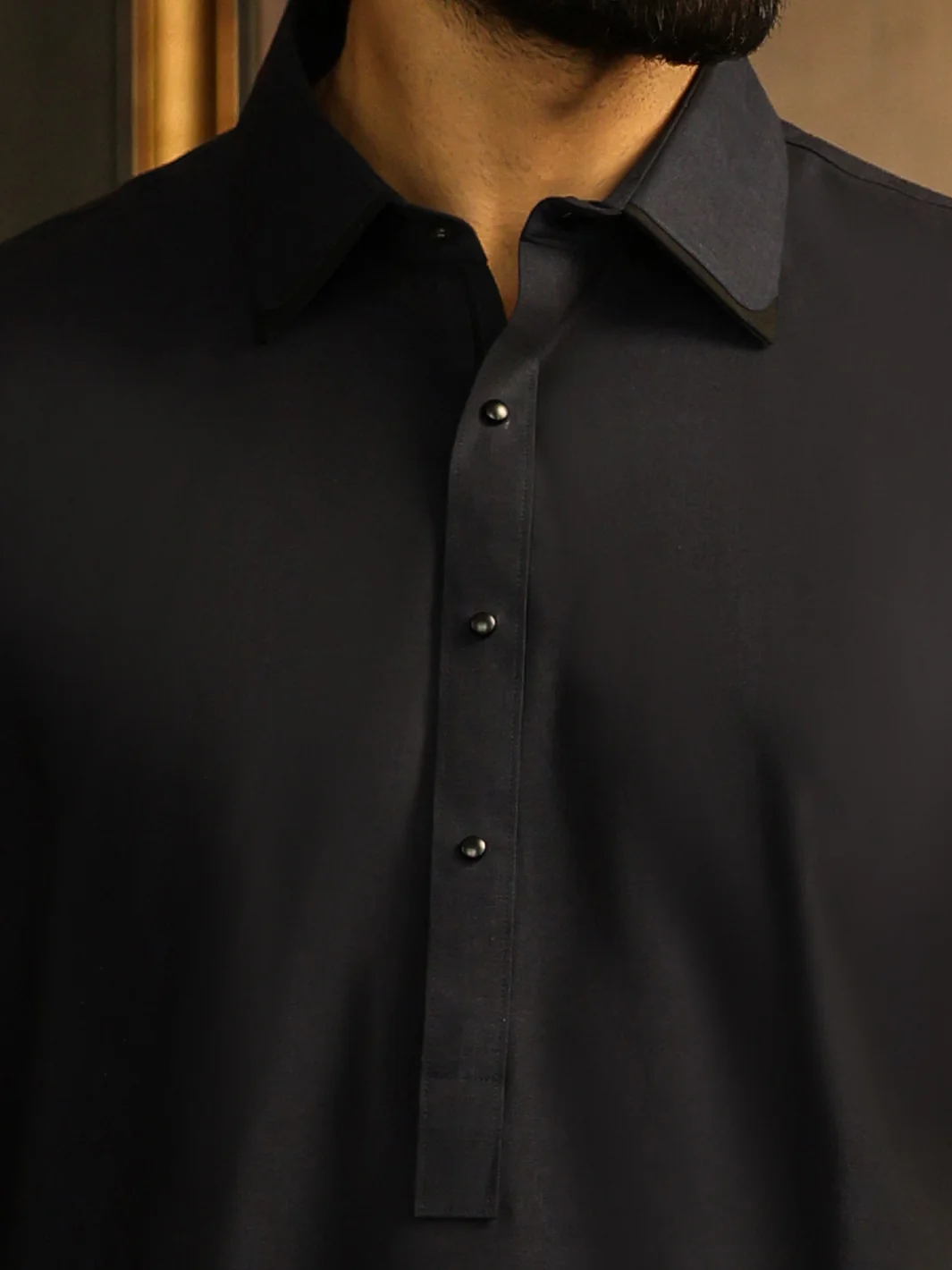 NAVY BLUE KAMEEZ SHALWAR | ALWA-KS-633/AM-15137 - Image 3