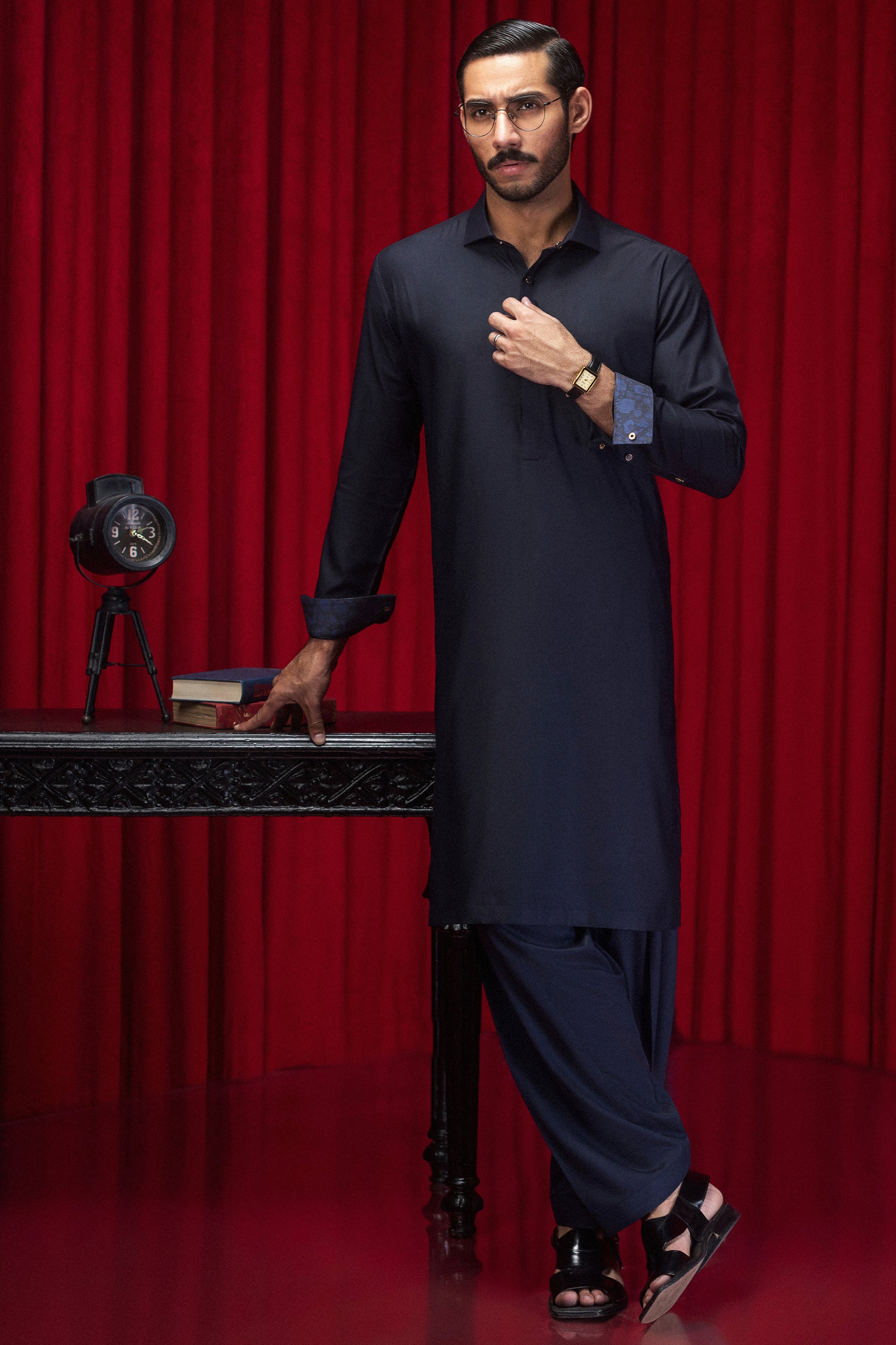 NAVY KAMEEZ SHALWAR | CCMKS-S-39564-A3