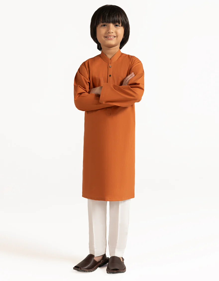 ORANGE COTTON KURTA | JCK-A-42057/S26/JJ10452-CL