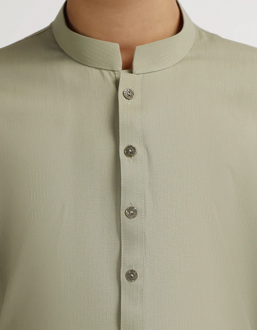 OLIVE KURTA | JCK-A-90590/S26/JJ10951-PN - Image 3
