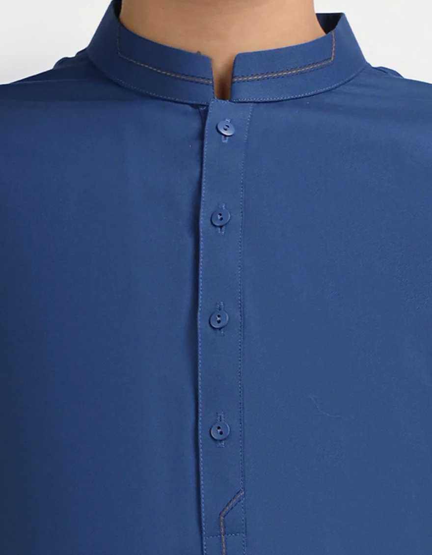 DARK BLUE KURTA | JCK-A-90594/S26/JJ10737-CL - Image 3