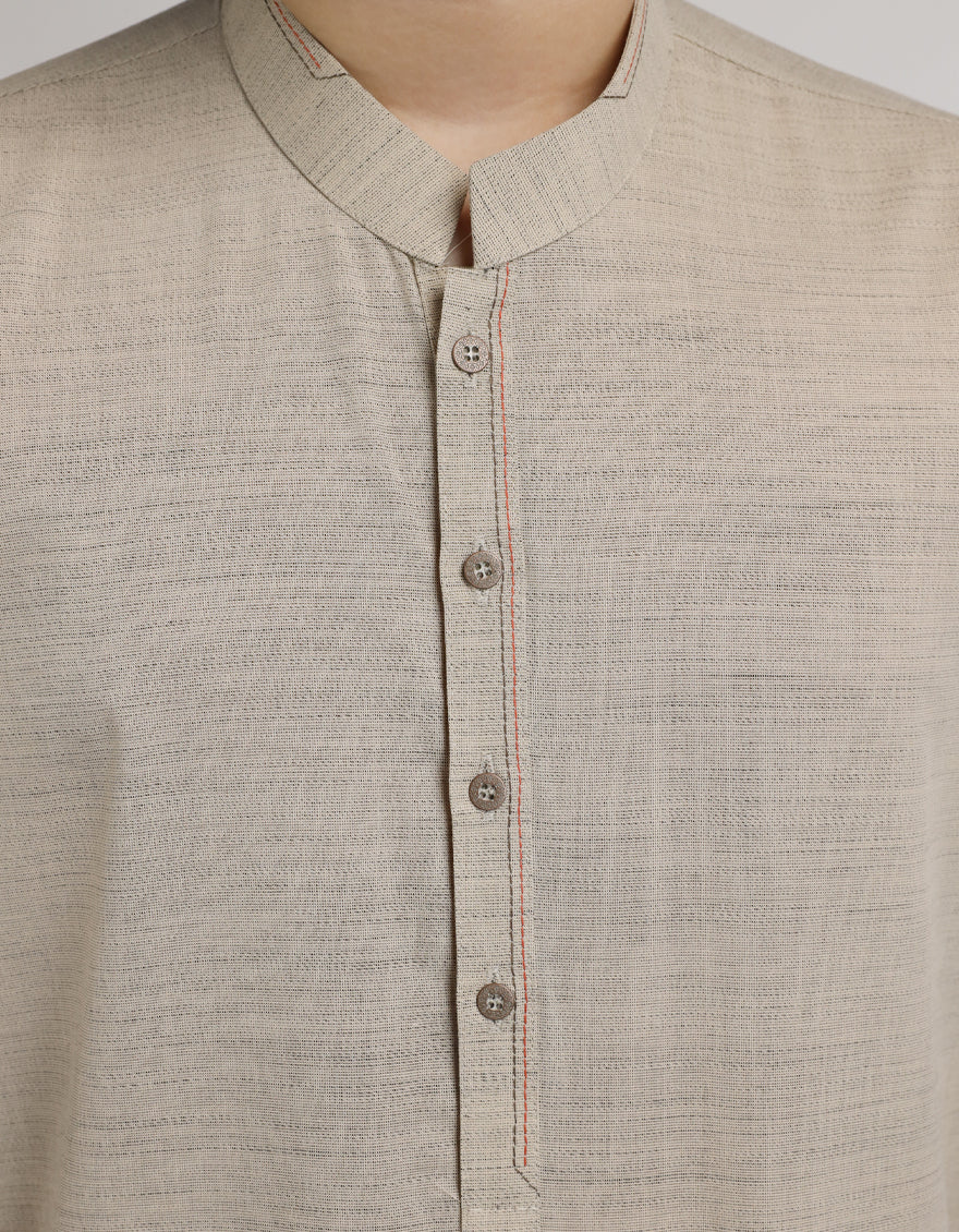 CAMEL KURTA | JCK-A-90595/S26/JJ10879-PN - Image 3