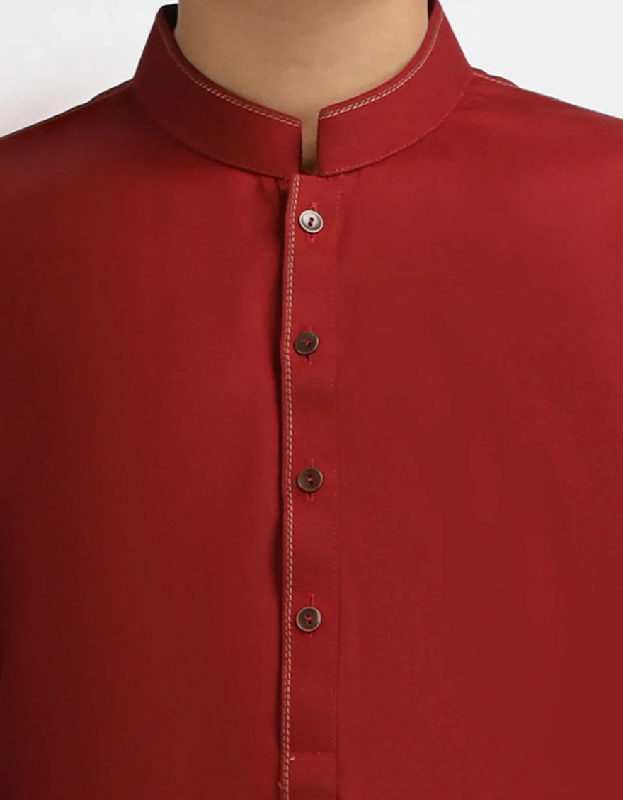 RED KURTA | JCK-A-90597/S26/JJ10737-CL - Image 3