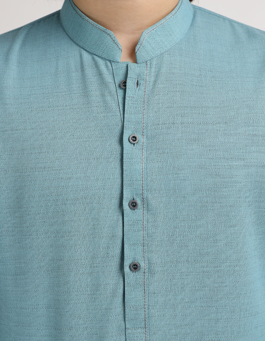 LIGHT BLUE KURTA | JCK-A-90604/S26/JJ10346-CL - Image 3