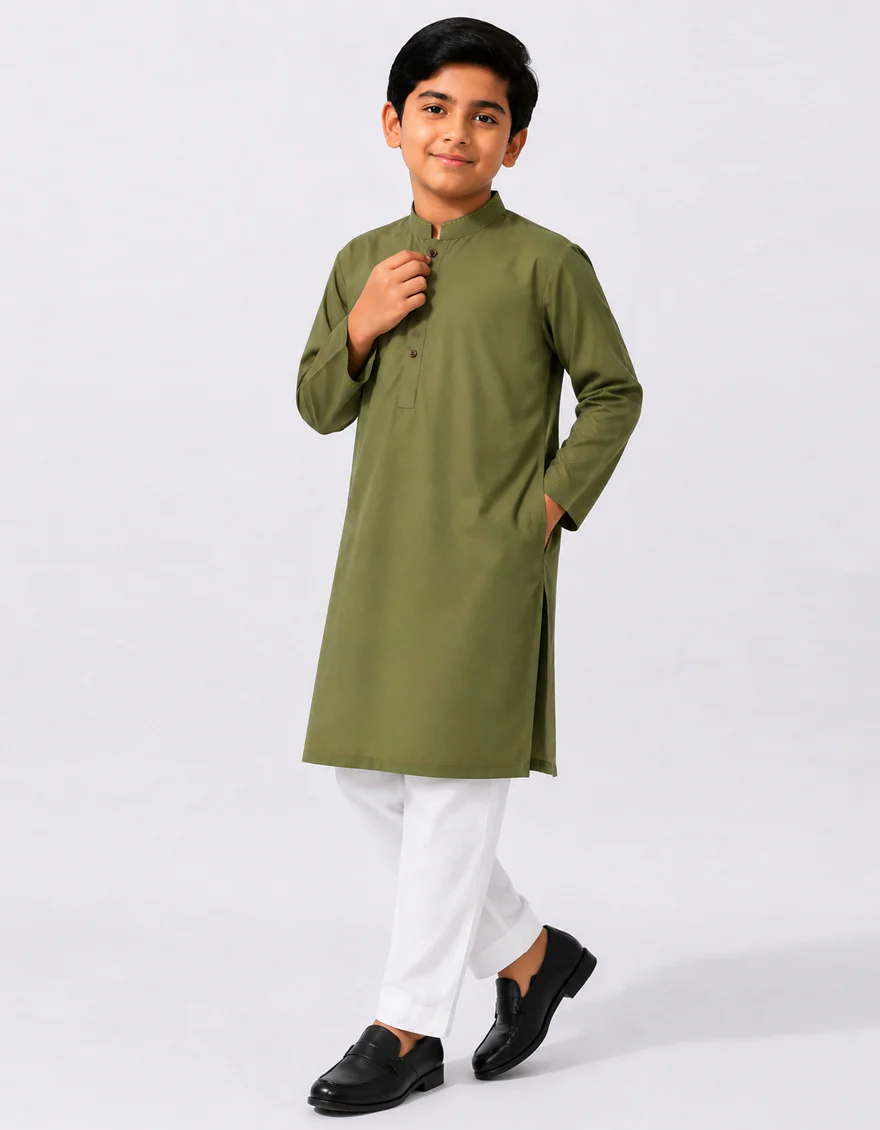GREEN KURTA | JCK-A-90626/S26/JJ10740-CL