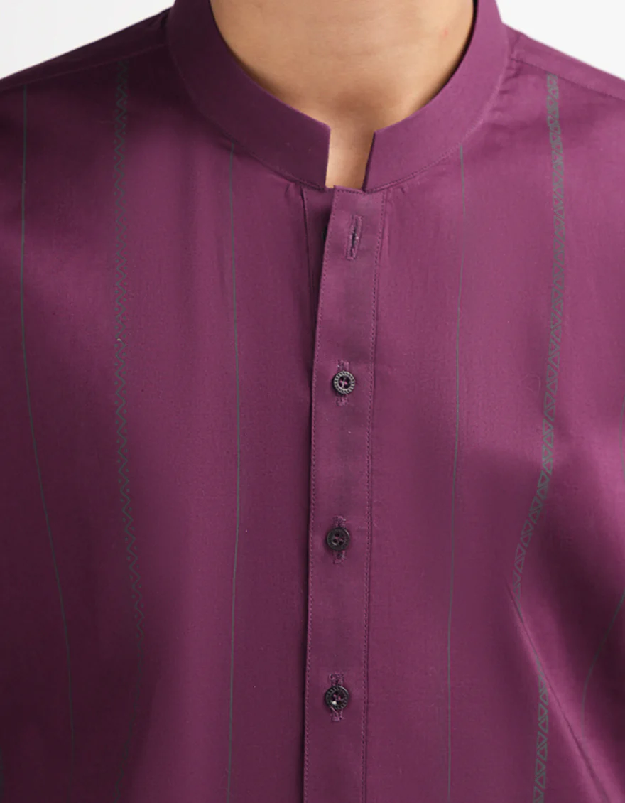 MAROON COTTON KURTA | JCK-S-39649/S26/JJ10826-SF - Image 3