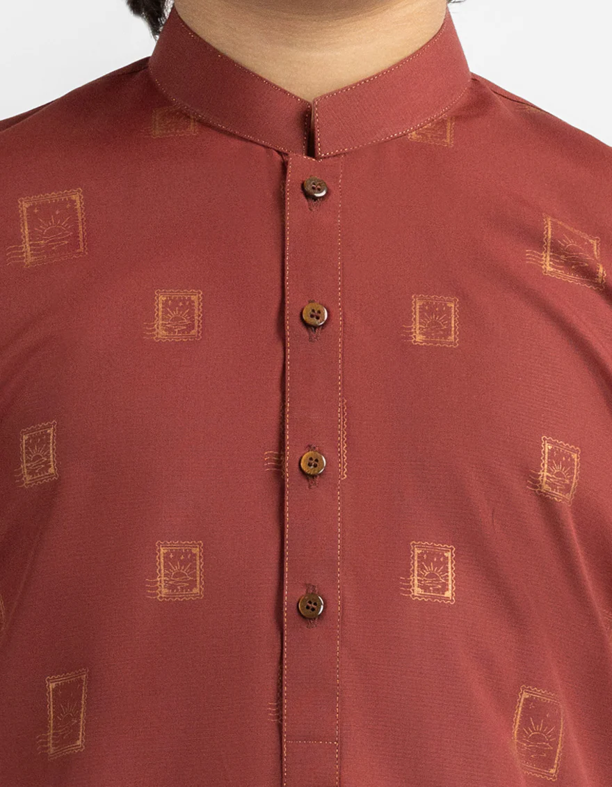 RUST KURTA TROUSERS | JCKP-A-20009/S26/JJ10961-SF - Image 3