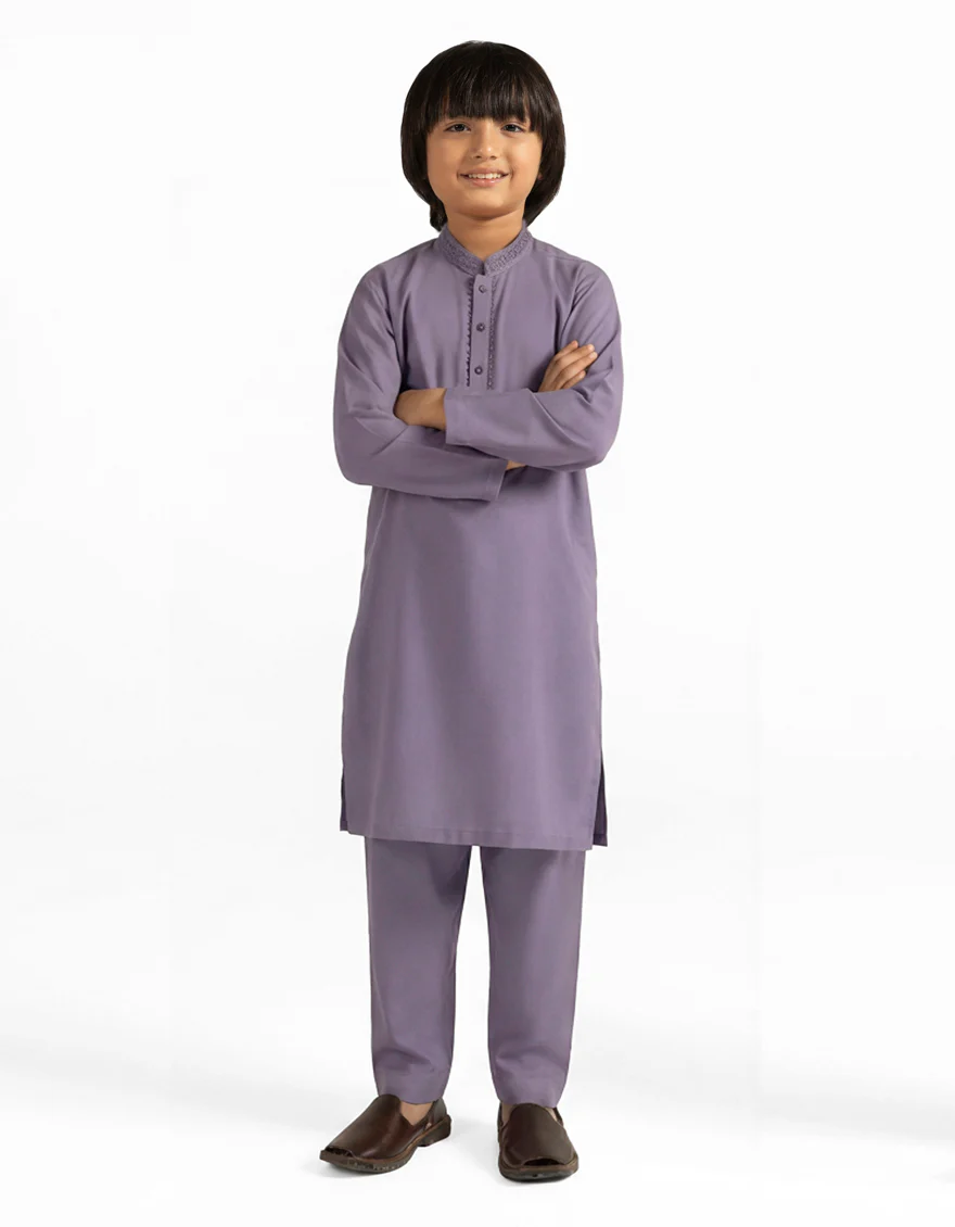 LIGHT PURPLE BLENDED KURTA TROUSERS | JCKP-A-39635/S26/JJ10615-SF