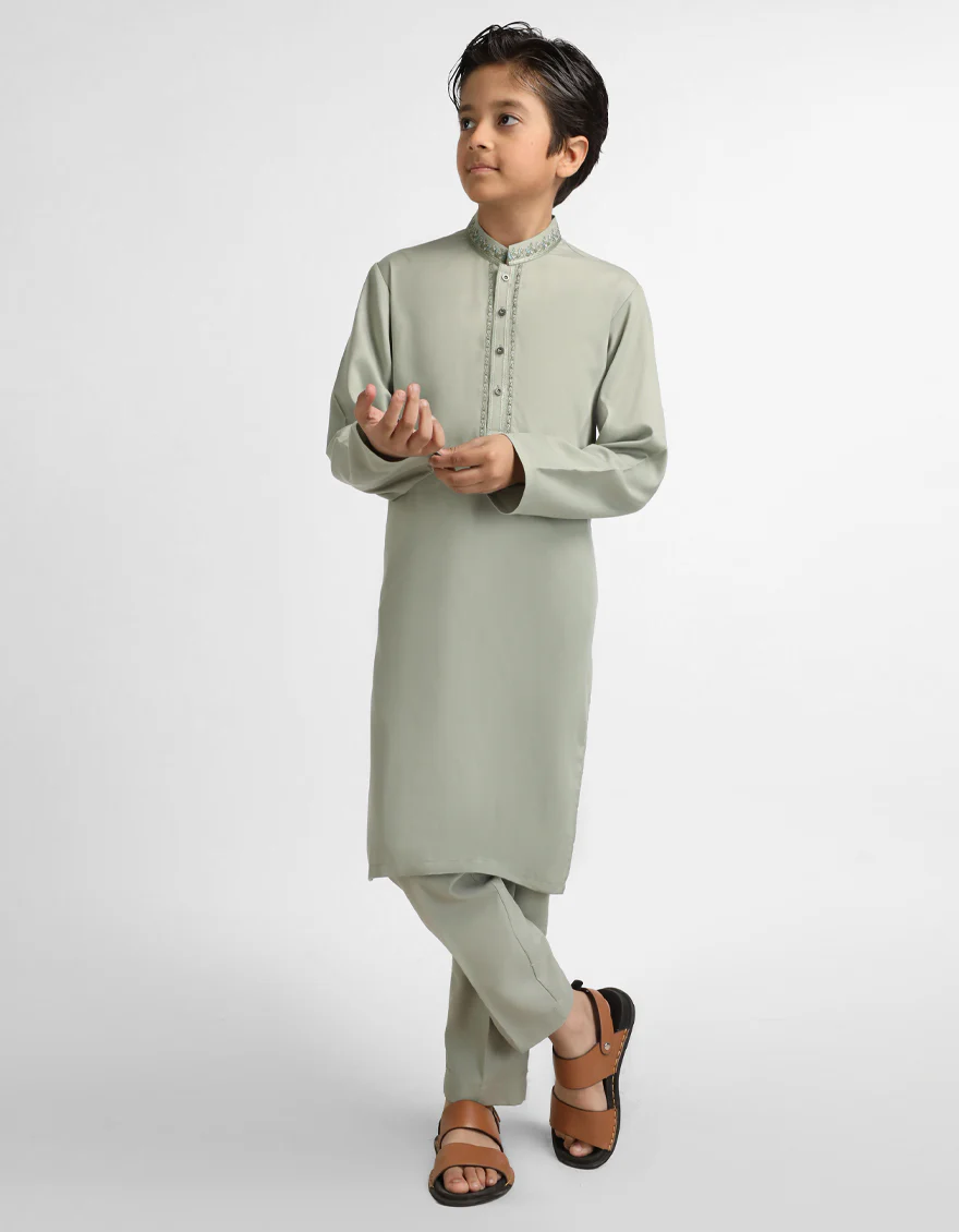 LIGHT GREEN KURTA TROUSERS | JCKP-A-39703/S26/JJ10792-SF