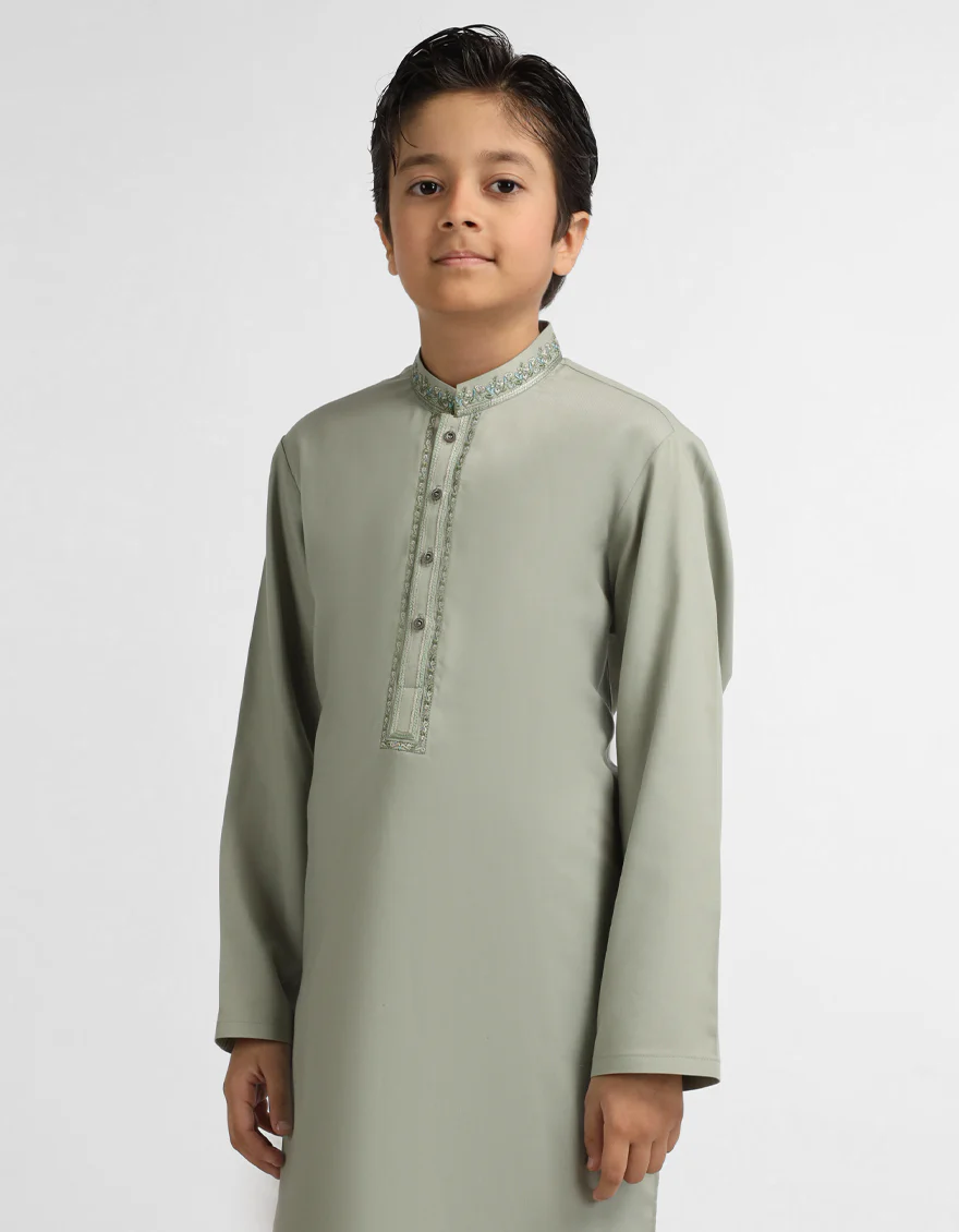 LIGHT GREEN KURTA TROUSERS | JCKP-A-39703/S26/JJ10792-SF - Image 2