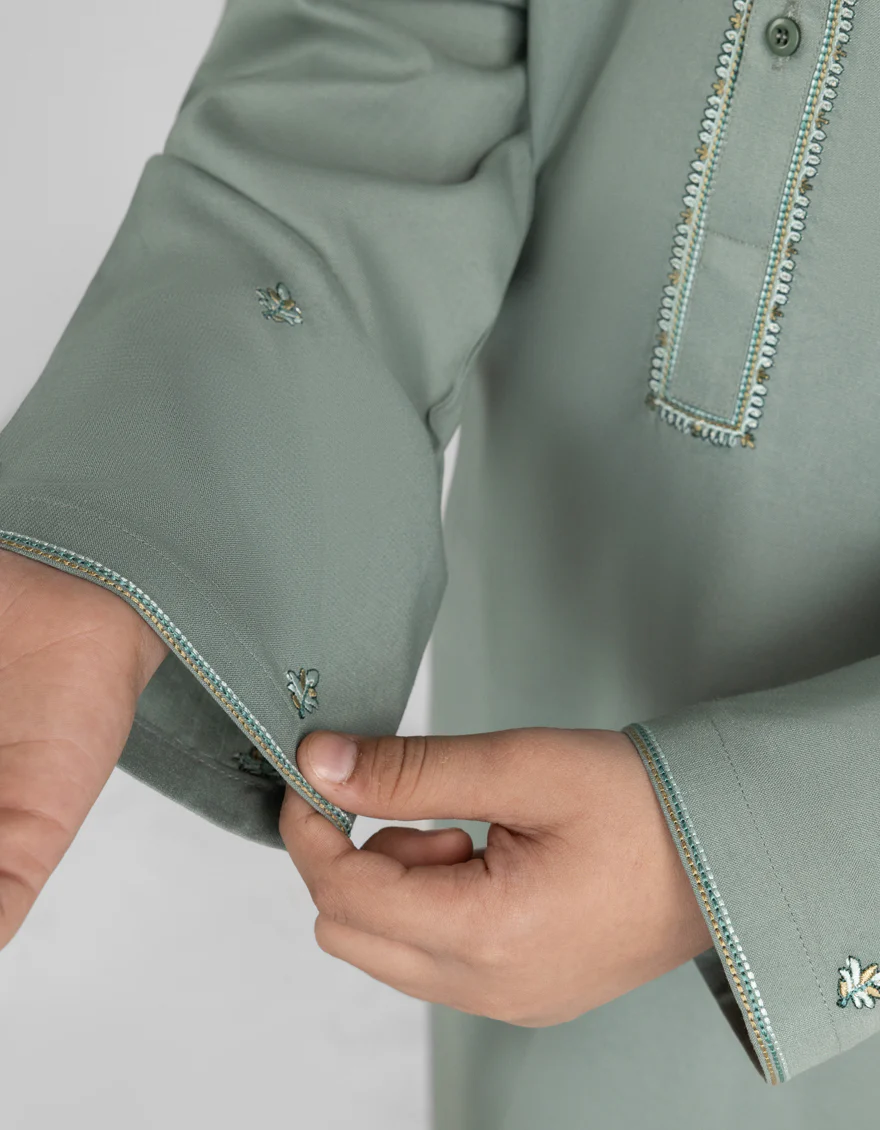 MINT GREEN KURTA TROUSERS | JCKP-A-39709/S26/JJ10883-SF - Image 4