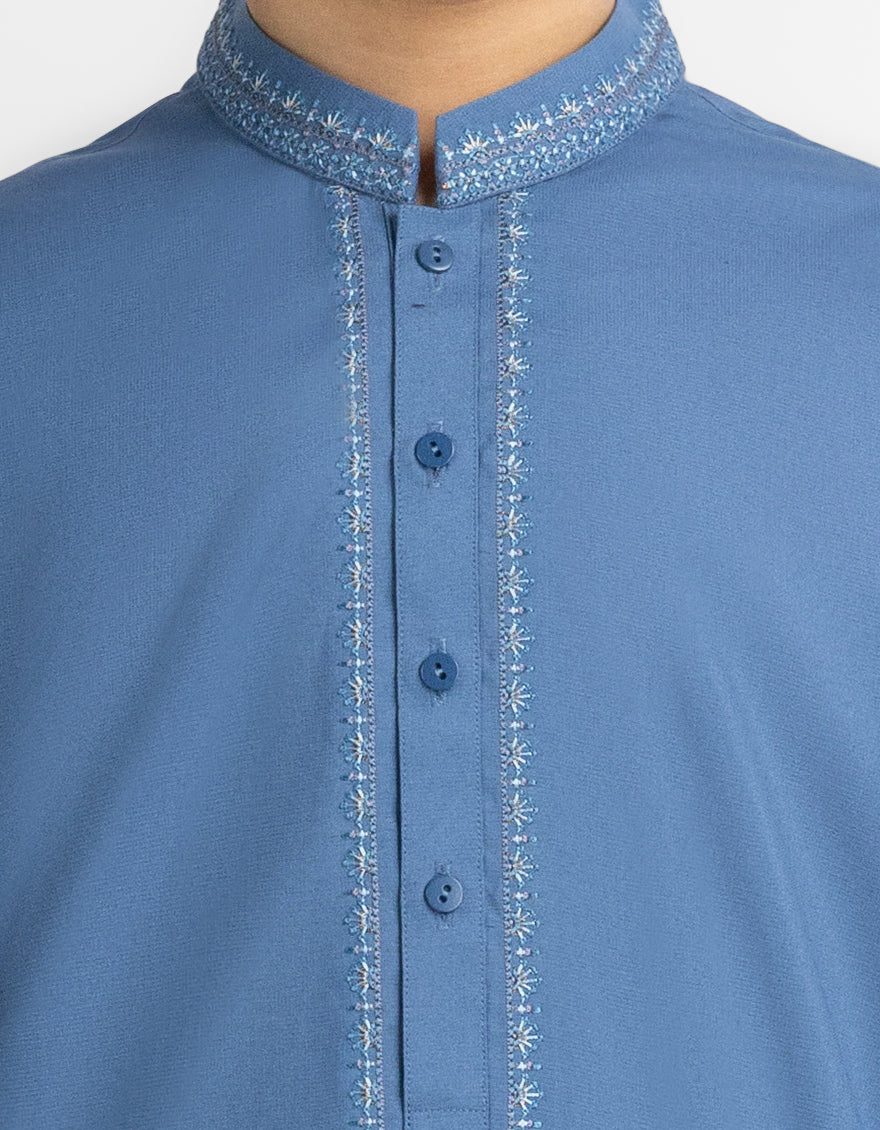 BLUE KURTA TROUSERS | JCKP-A-39710/S26/JJ10883-SF - Image 3