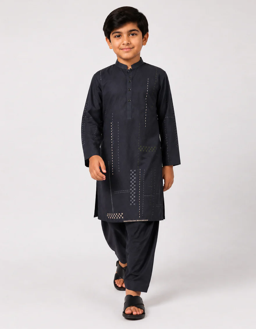CHARCOAL KAMEEZ SHALWAR | JCKS-A-30019/S26/JJ10437-CL