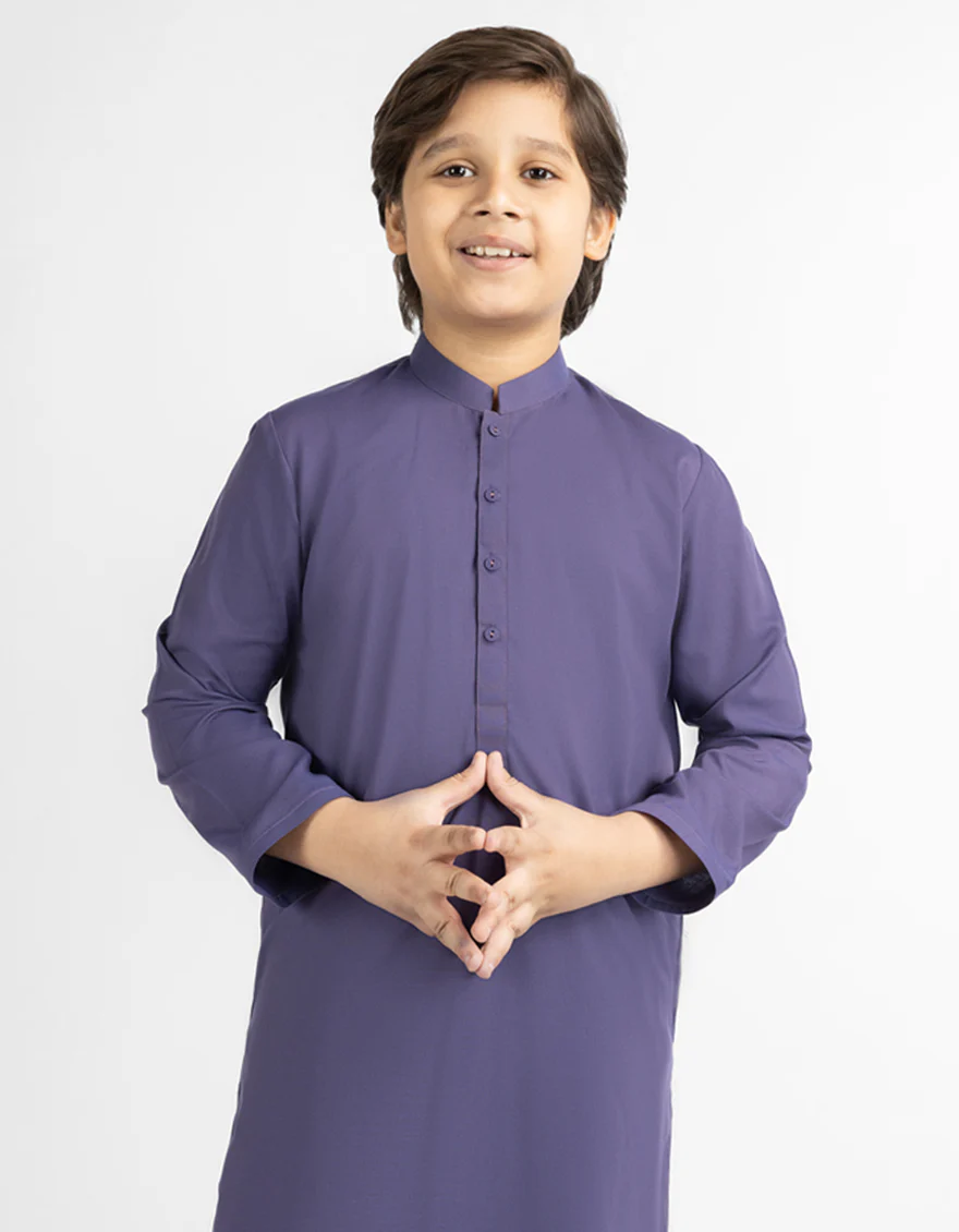 PURPLE KAMEEZ SHALWAR | JCKS-A-39700/S26/JJ10755-CL - Image 2