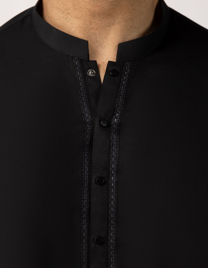 BLACK KAMEEZ SHALWAR | JCKS-A-90549/S25/JJ9768-SF - Image 3