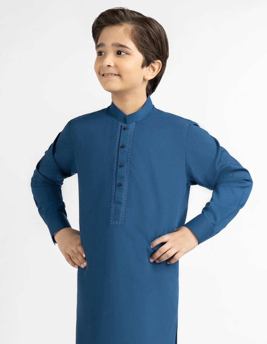 ELECTRIC BLUE KAMEEZ SHALWAR | JCKS-A-90568/S26/JJ10661-SF - Image 2