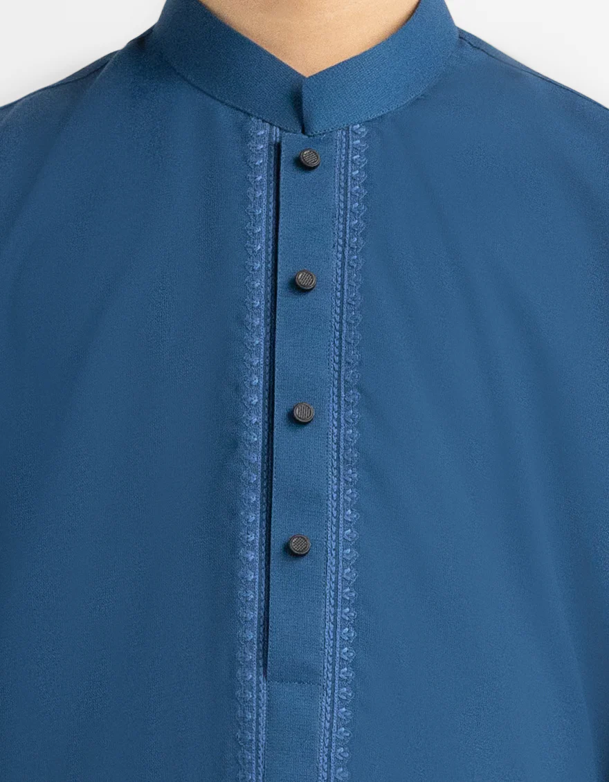 ELECTRIC BLUE KAMEEZ SHALWAR | JCKS-A-90568/S26/JJ10661-SF - Image 3