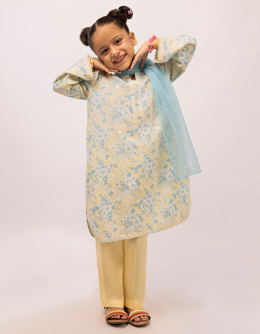 YELLOW DOBBY 3PC STITCHED | JGK-S-JGP-26-1632 FB/FLORISTA-01