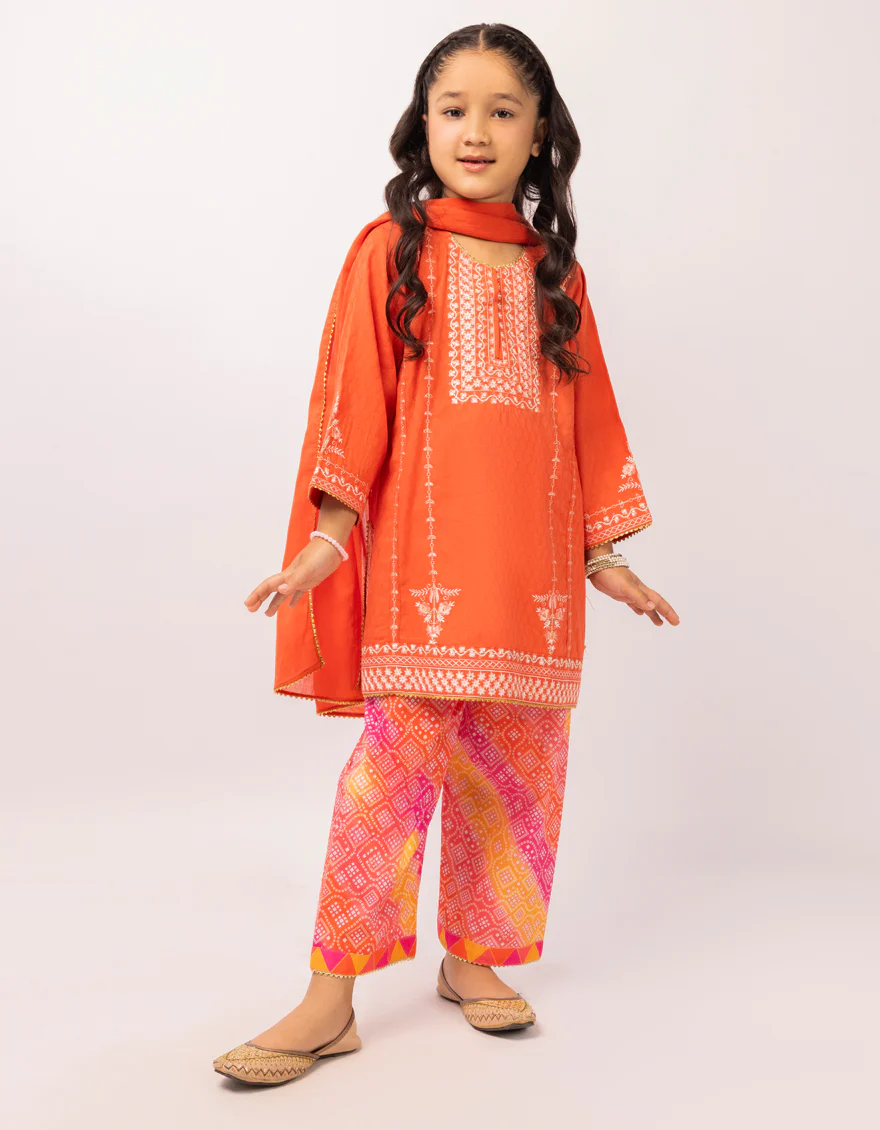 RUST DOBBY 3PC STITCHED | JGK-S-JGP-26-1645 FB/CHUNRI-2