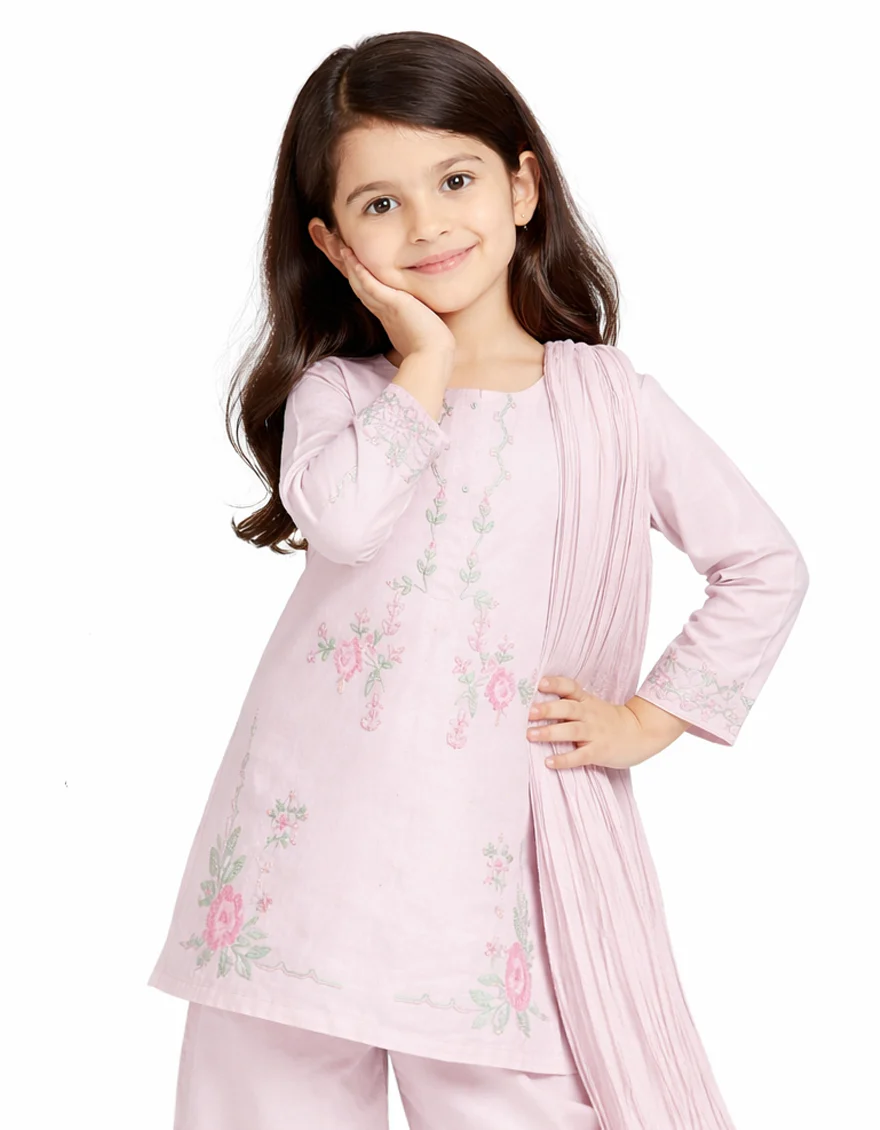 LILAC LAWN 3PC STITCHED | JGK-S-JGP-26-1716 FB/TABLE CLOTH-3 - Image 2